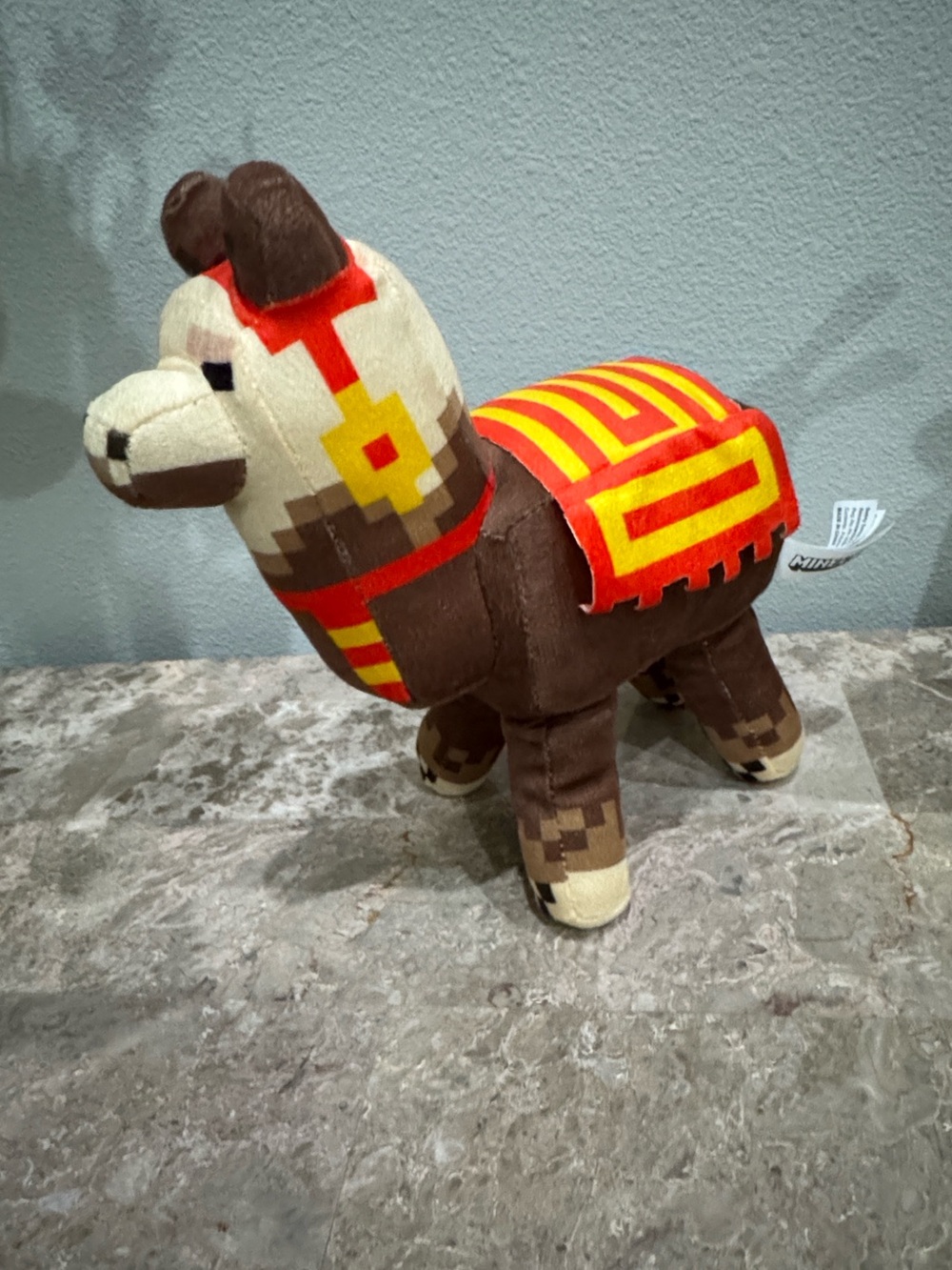 Minecraft Llama stuffed toy pixelated